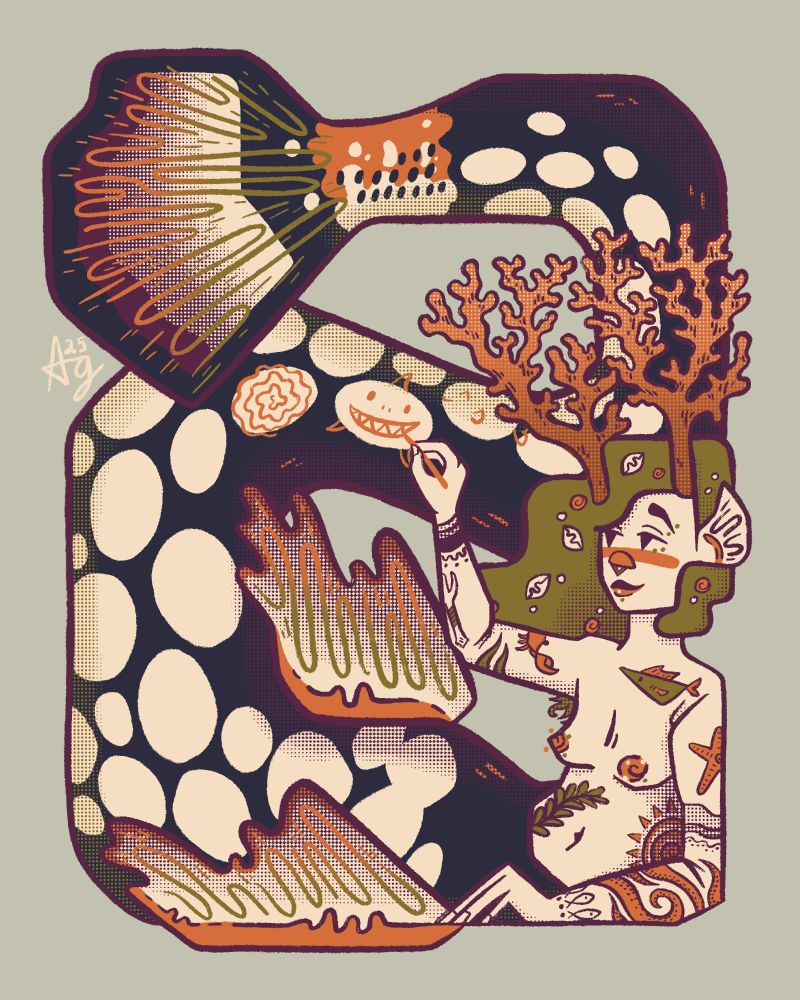 example art of a mermaid