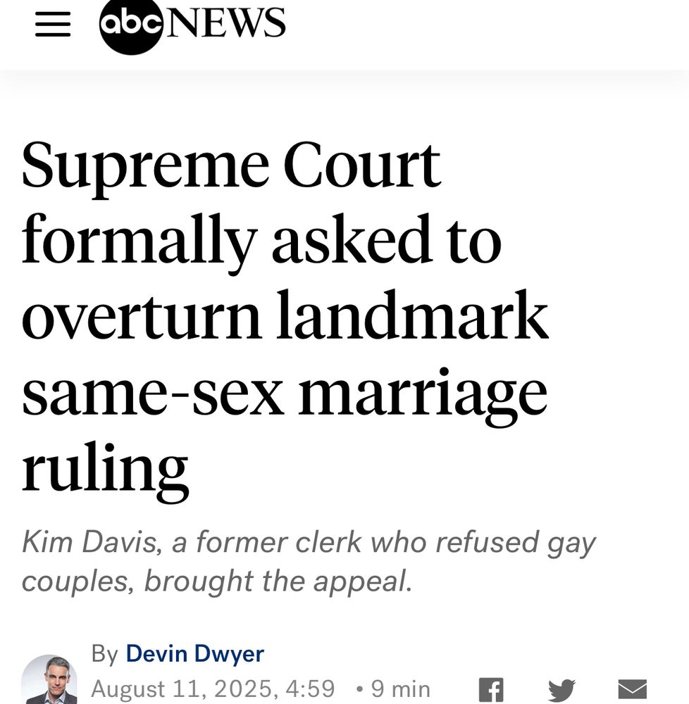 Supreme Court formally asked to overturn landmark same-sex marriage ruling
Kim Davis, a former clerk who refused gay couples, brought the appeal.
Devin Dwyer
ByDevin