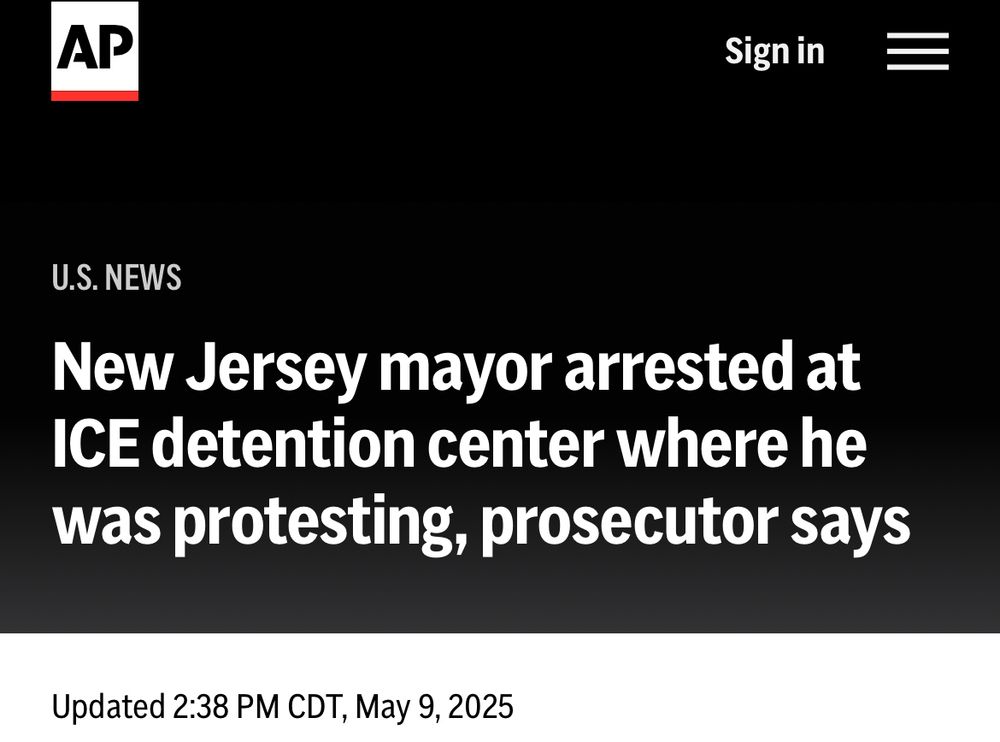 New Jersey mayor arrested at ICE detention center where he was protesting, prosecutor says
Updated 2:38 PM CDT, May 9, 