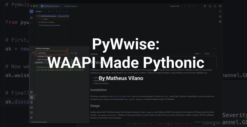 PyWwise: WAAPI Made Pythonic, by Matheus Vilano.