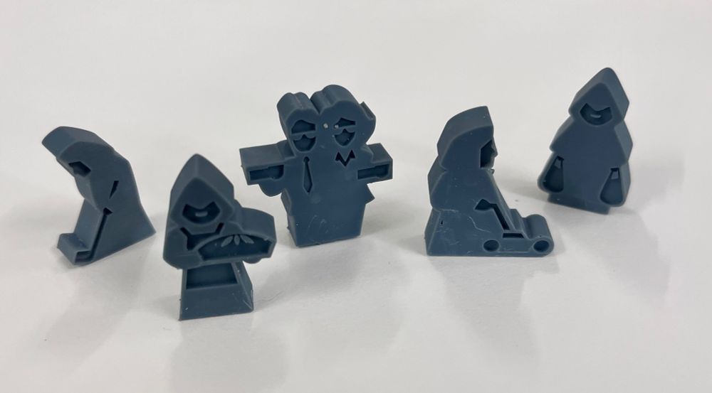 3D print Suburban cultist meeples and an investigator meeple