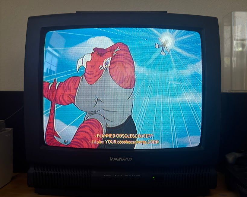 my first 2024 artfight attack on a crt tv