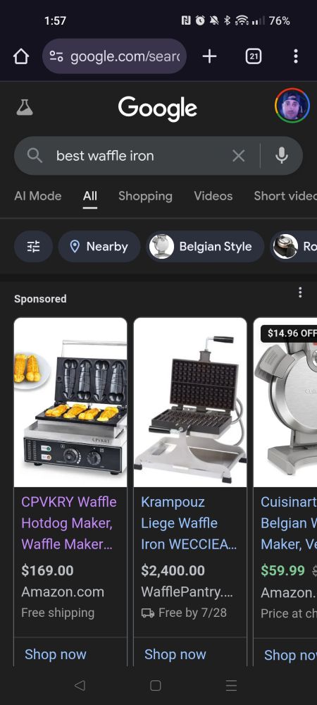 Penis waffle iron