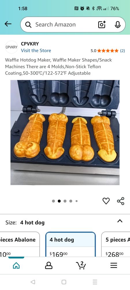 Penis waffle iron