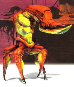 a scrab. He is ripped. 