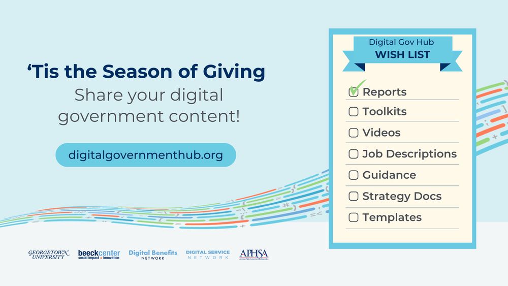 'Tis the Season of Giving. Share your digital government content on digitalgovernmenthub.org