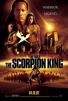 The movie poster for The Scorpion King (2002) 
