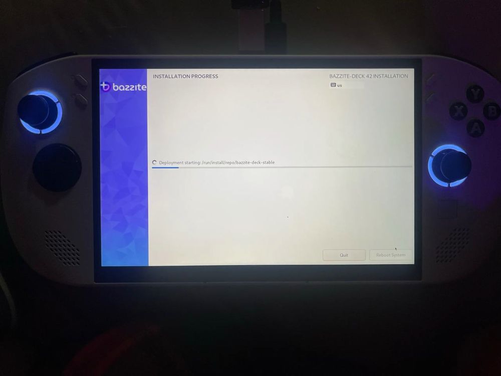 Installing Bazzite on a Legion Go S