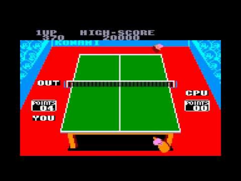 Amstrad CPC : Ping Pong (1986) de Konami