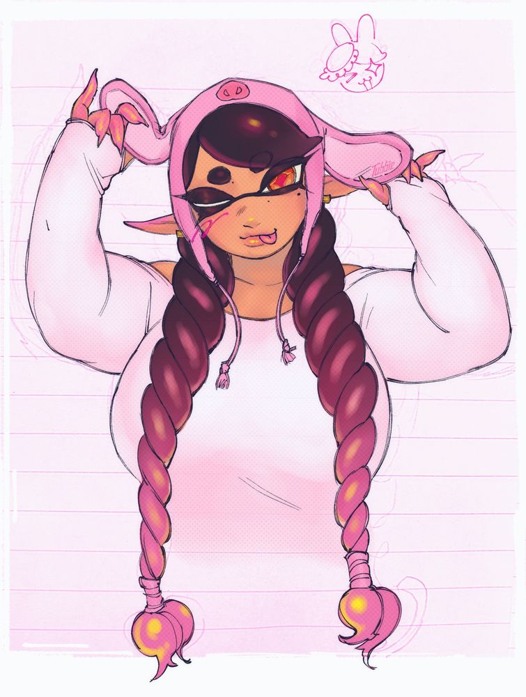 CALLIE SPLATOON WIT THE DWAEKKI HHHHATTTTTTTT PABBIT!!!!!!!