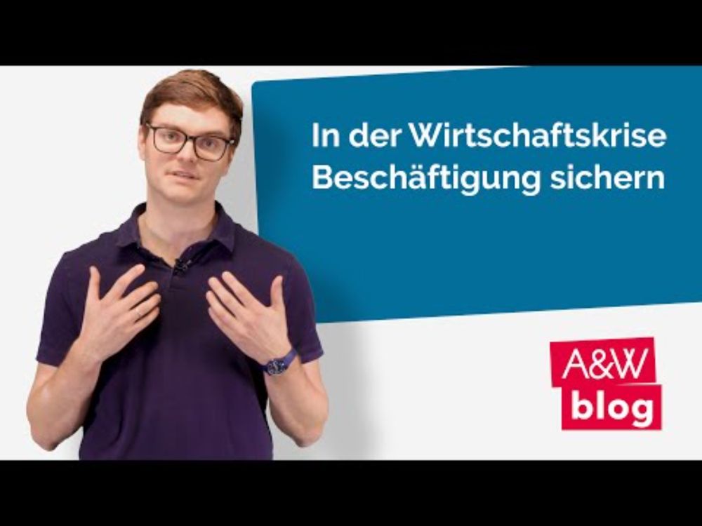 In der Wirtschaftskrise Beschäftigung sichern
