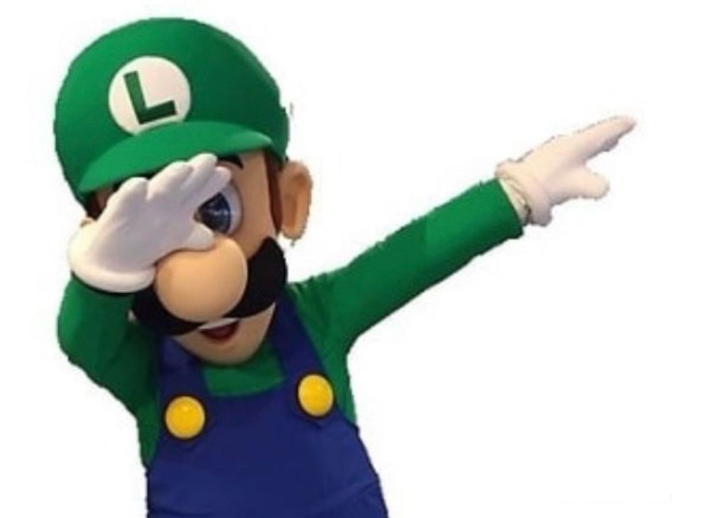 Luigi dabbing 
