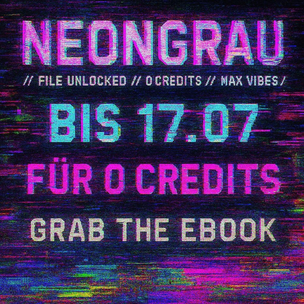 Glitchy Graphik wie ein Hack nit Text vom Post