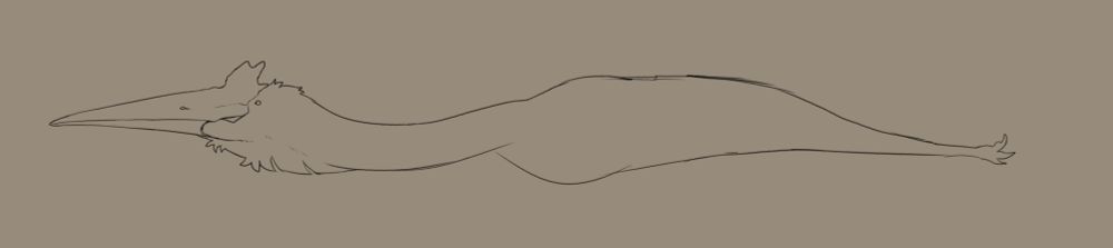 long azdarchid without its wings (its long and stupid)