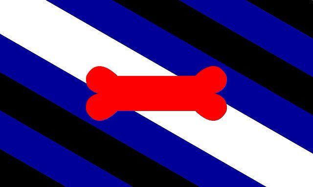 The leather pup flag