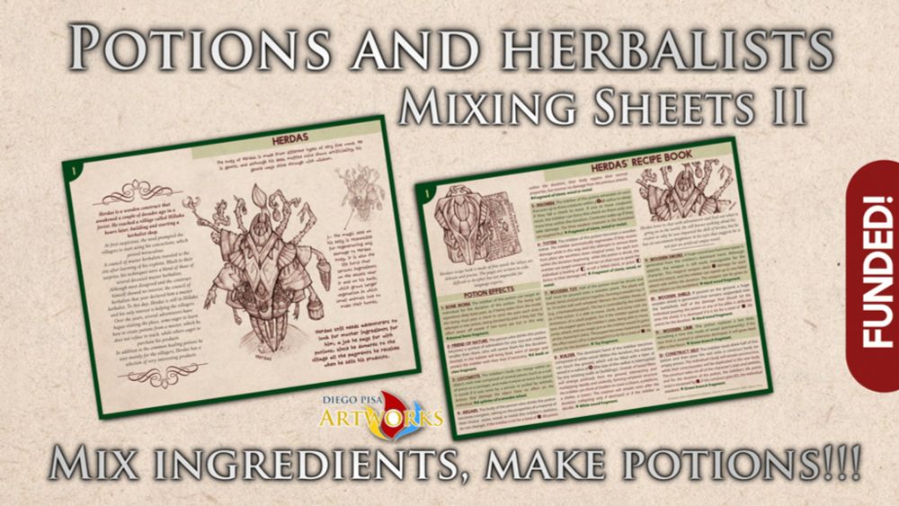 Potions and Herbalists Mixing Sheets II