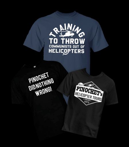 Pro-Pinochet t-shirts. Proud Boys protest in Portland.