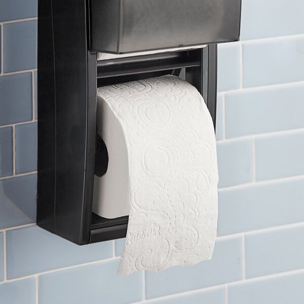 A roll of Charmin Ultra Soft toilet paper