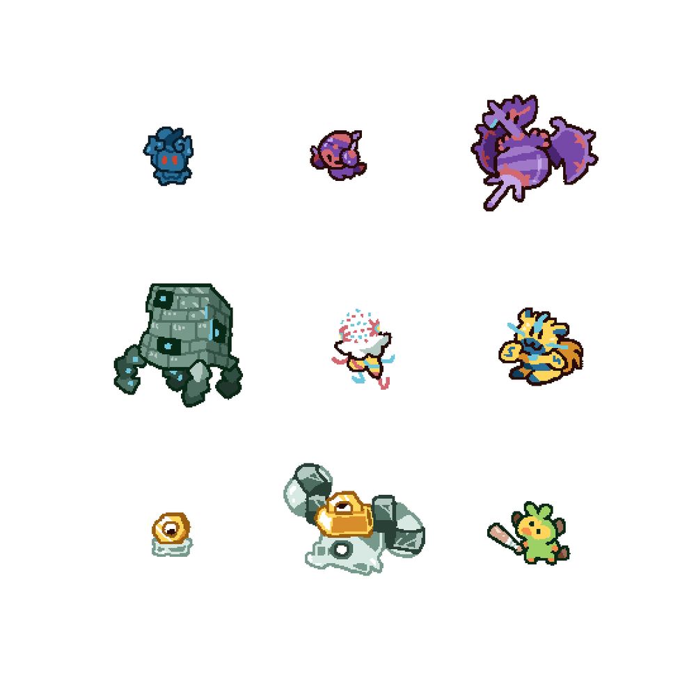 Cute Pokémon drawings. Magearna, Poipole, Naganadel, Stakataka, Blacephalon, Zeraora, Meltan, Melmetal, Grookey.