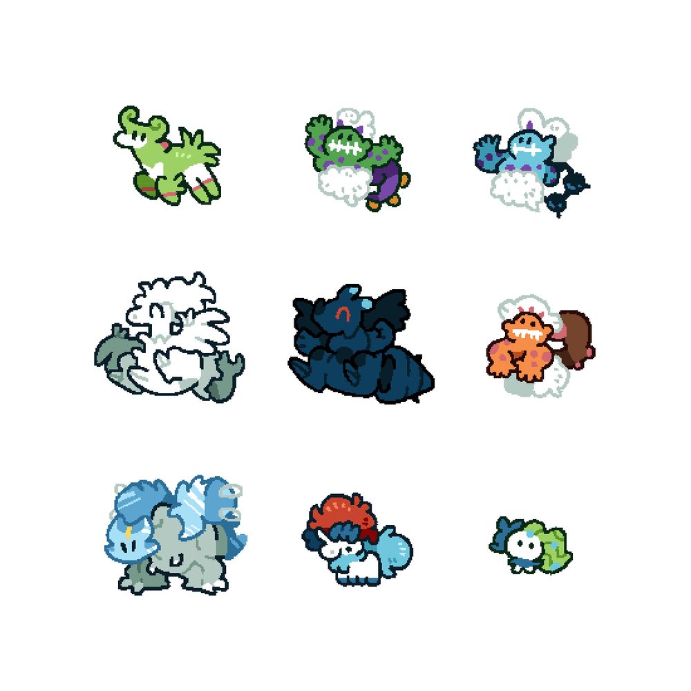 Cute Pokémon drawings. Virizion, Tornadus, Thundurus, Reshiram, Zekrom, Landorus, Kyurem, Keldeo, Meloetta.