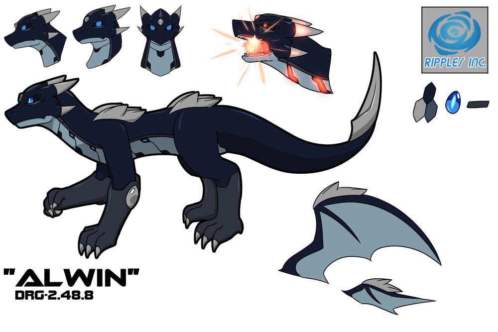 The Mechanical Dragon - Alwin

In a setting where mystical dragons have all but become extinct, a robotic one that looks convincingly like a proper flesh-and-blood dragon awakens