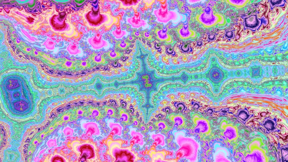 Intricate Fractal,  looks like a Minibrot Main Antenna in the middle  but gets more swirly outward. 