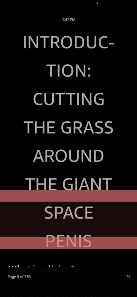 INTRODUCTION:
CUTTING
THE GRASS
AROUND
THE GIANT
SPACE
PENIS

Introduction to God's Propaganda by Dr. Kipp Davis