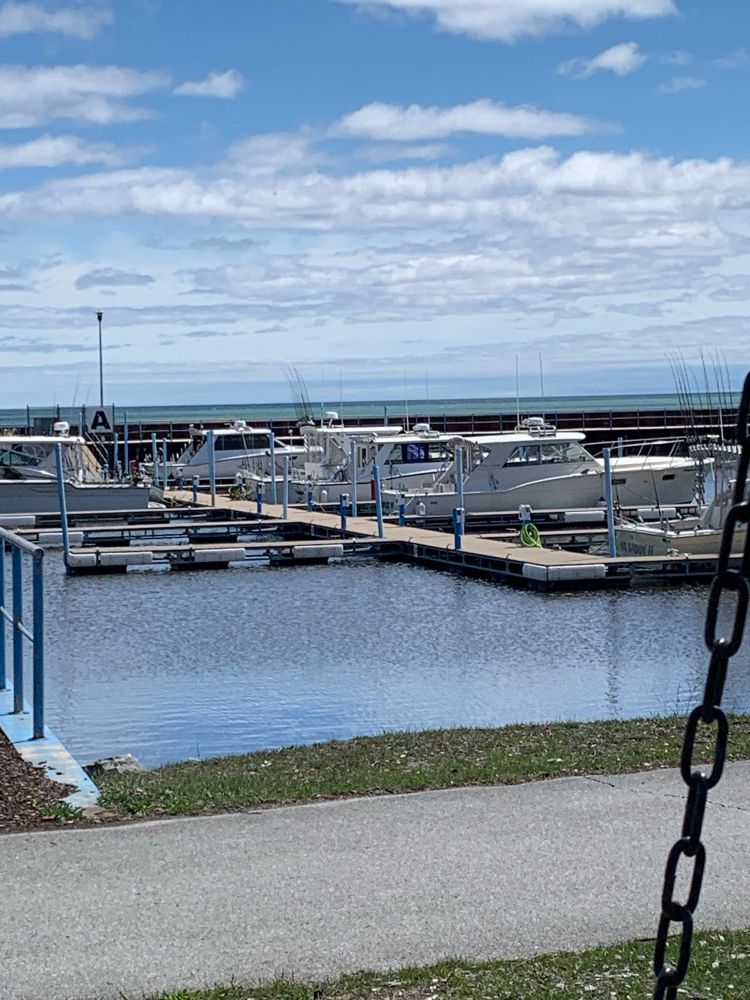 Photo of my local marina on Lake Michigan