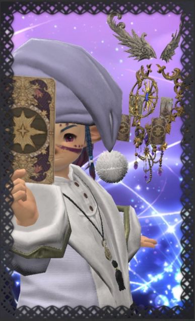 Aedyn in his astrologian glam