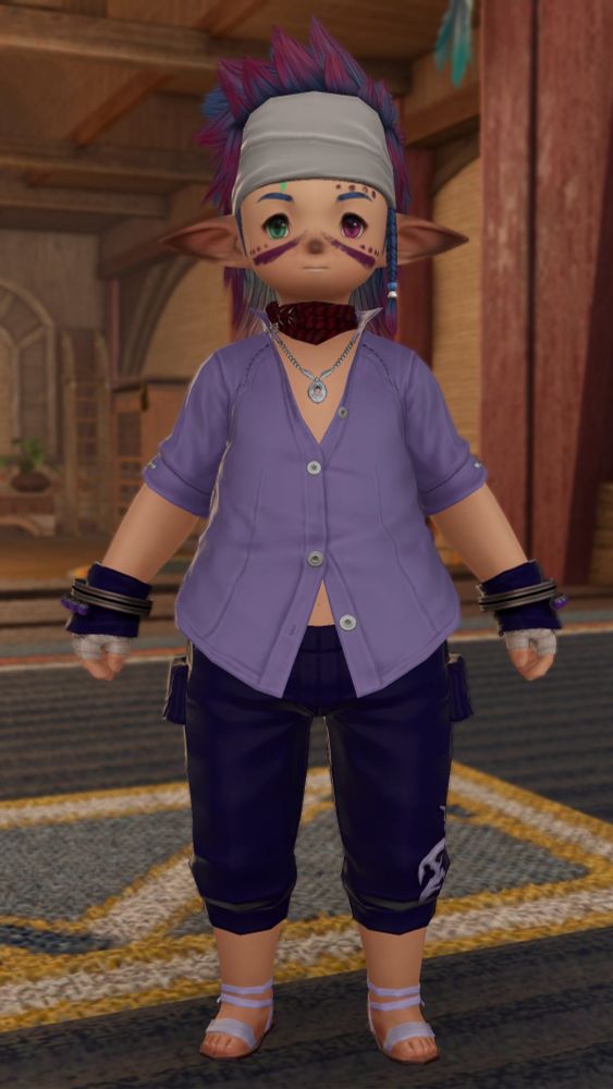 Aedyn in his standard monk outfit 