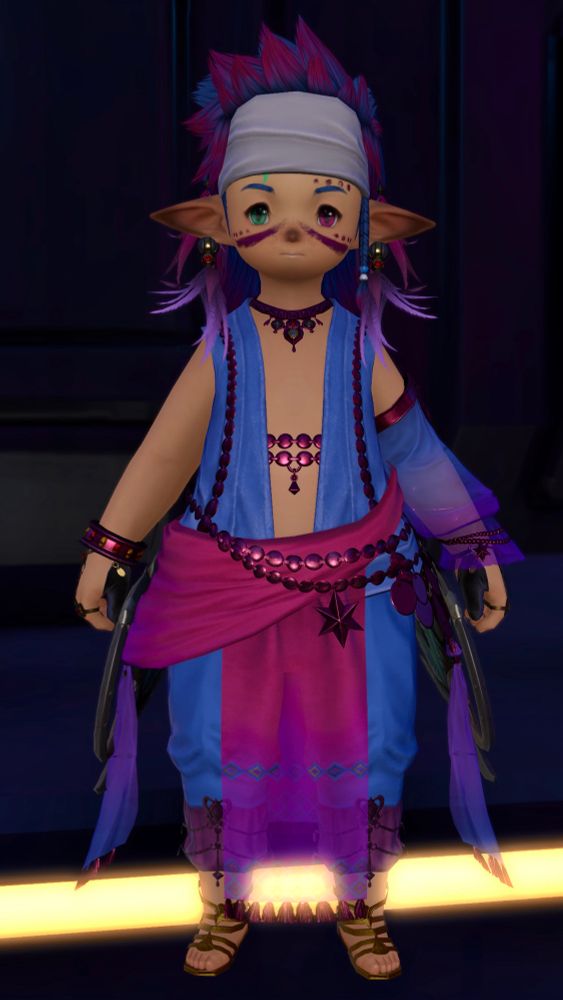 Aedyn as a dancer with a slightly edited glamour