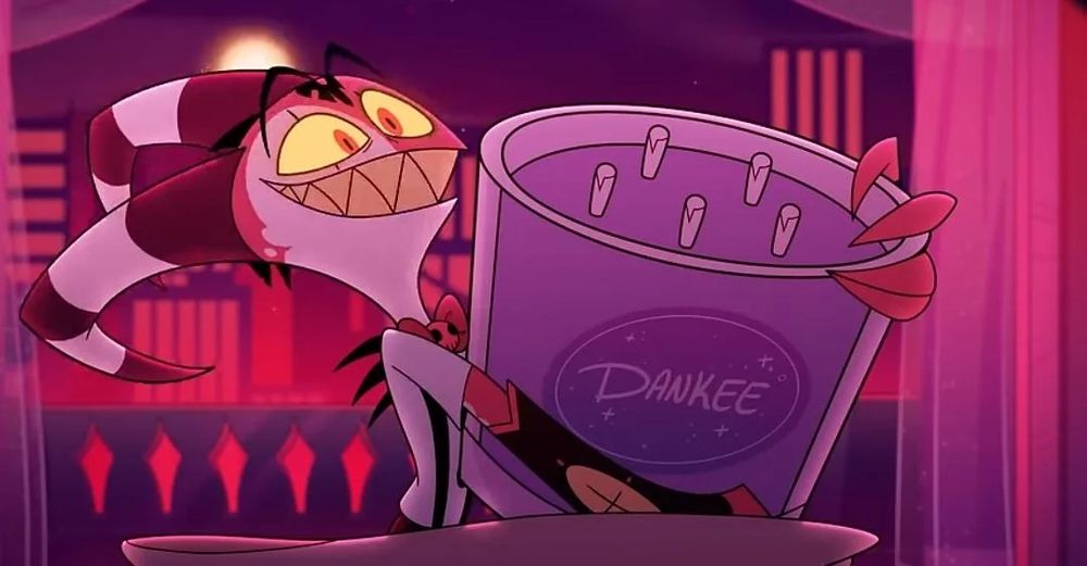 Blitzø holding a giant candle