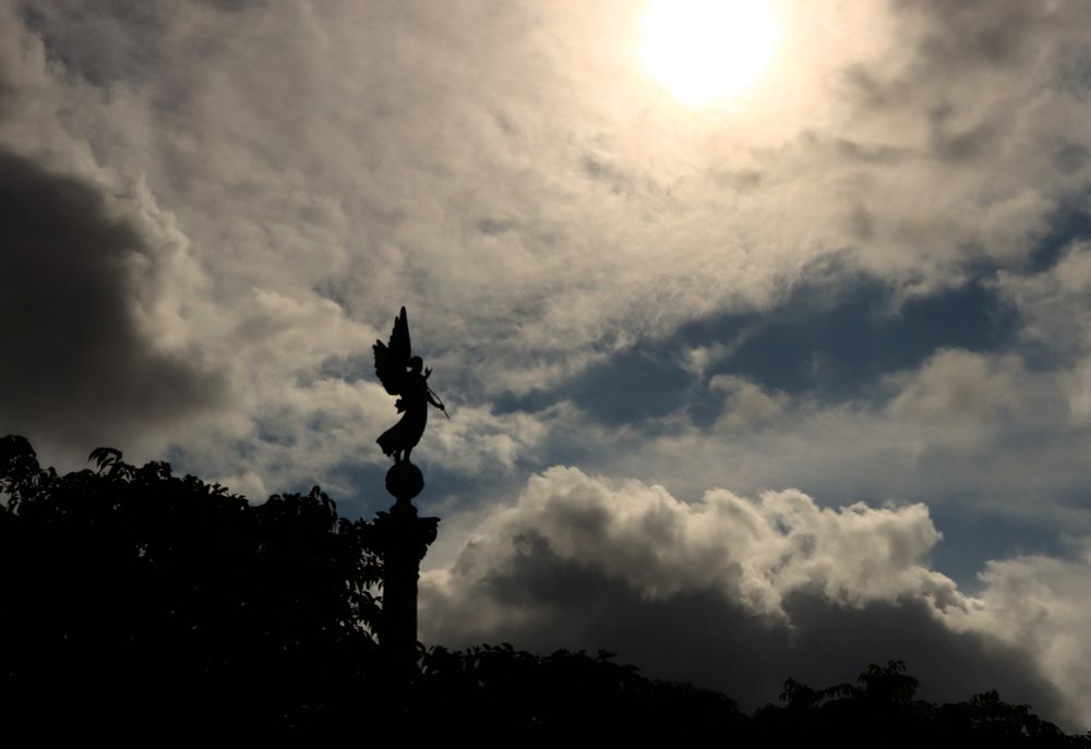 Ivar-Huitfeldt-Säule (römische Siegesgöttin Victoria), Kopenhagen, Dänemark