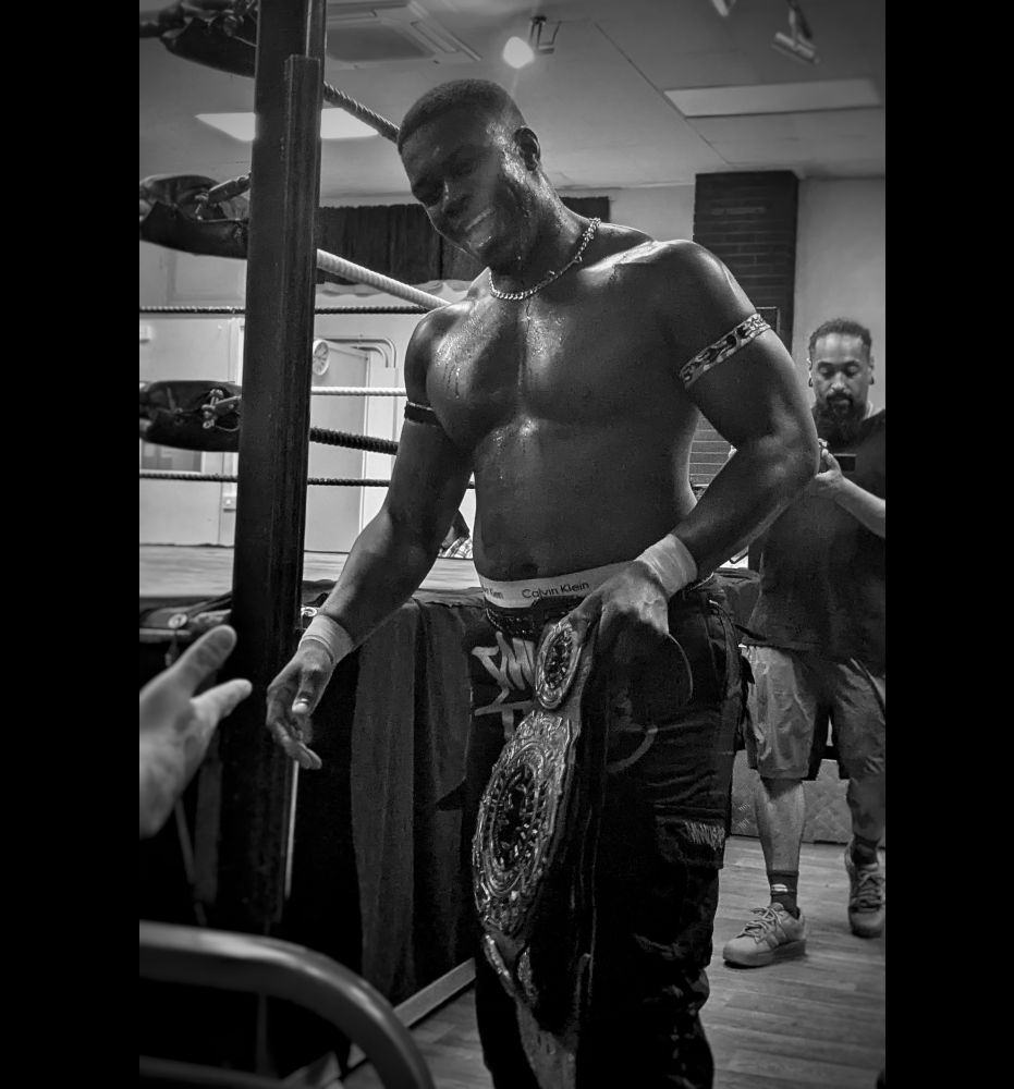 A happy Dereiss after his win over Luke Jacobs..