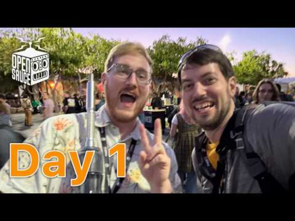 Open Sauce 2025 vlog: Day 1 (People, Projects, Pee-Board)