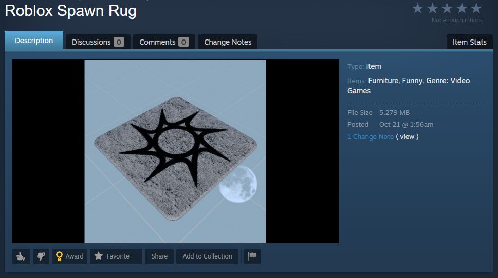 The same rug, but it's steam workshop page