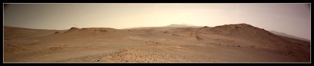 new view of Mars, made from images taken by Perseverance