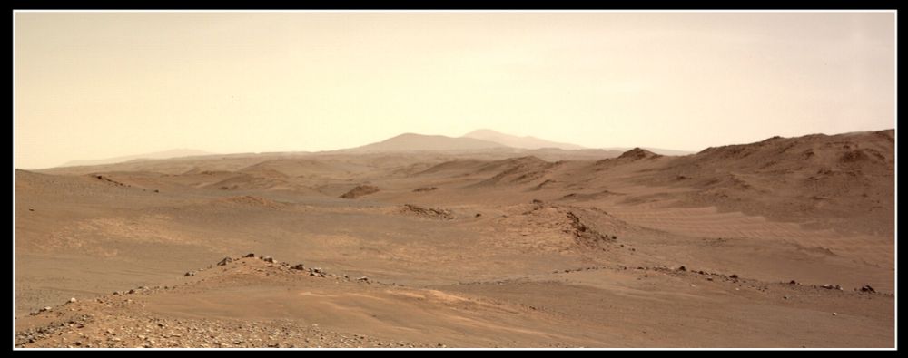 new view of Mars, made from images taken by Perseverance
