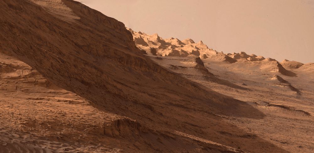 Image sent back by Curiosity Mars rover
