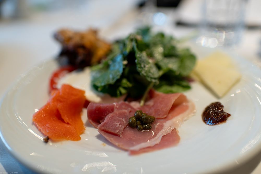 Assorted salad bar tasties.