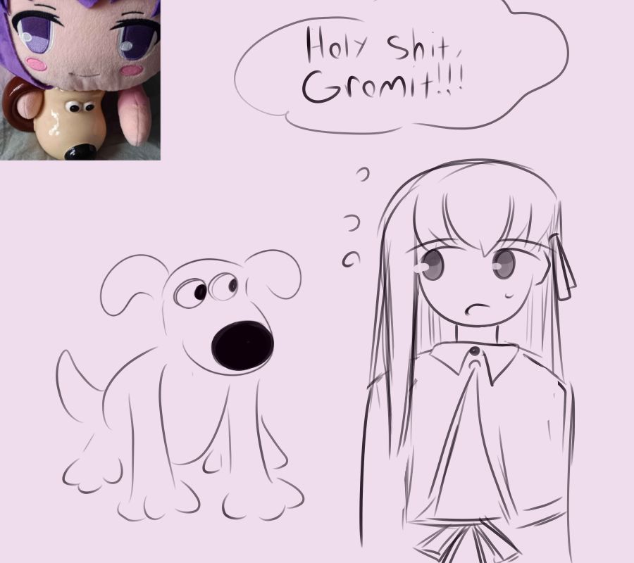 Sakura Matou meets her goat 