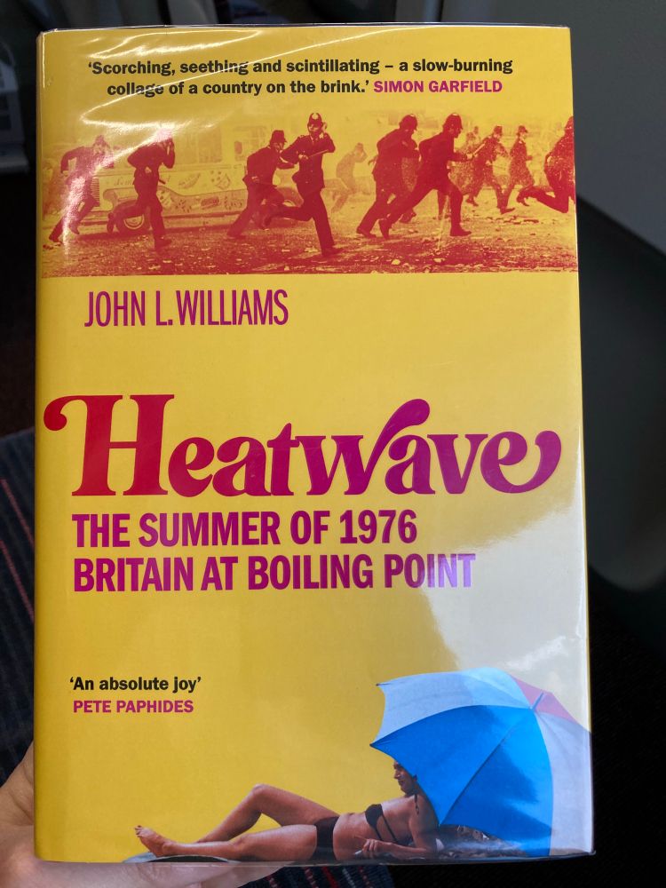 The cover of hardback book “Heatwave” by John L Williams