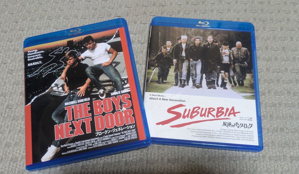 左から
「ブロークン・ジェネレーション」Blu-ray
「反逆のパンク・ロック」Blu-ray