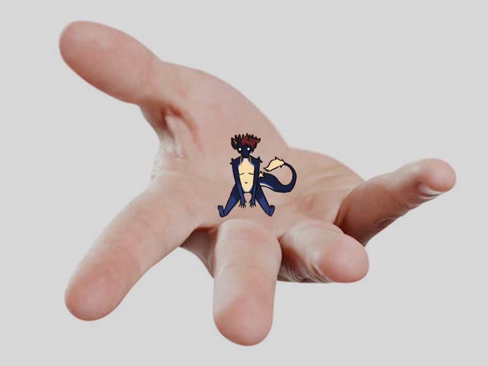 A goober Veeanith is being given to you. Hand apparently is from Ad*be stock photos, yuck.