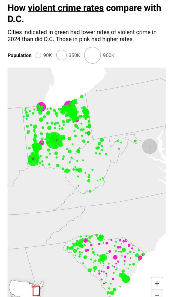 Violent crime rate map
