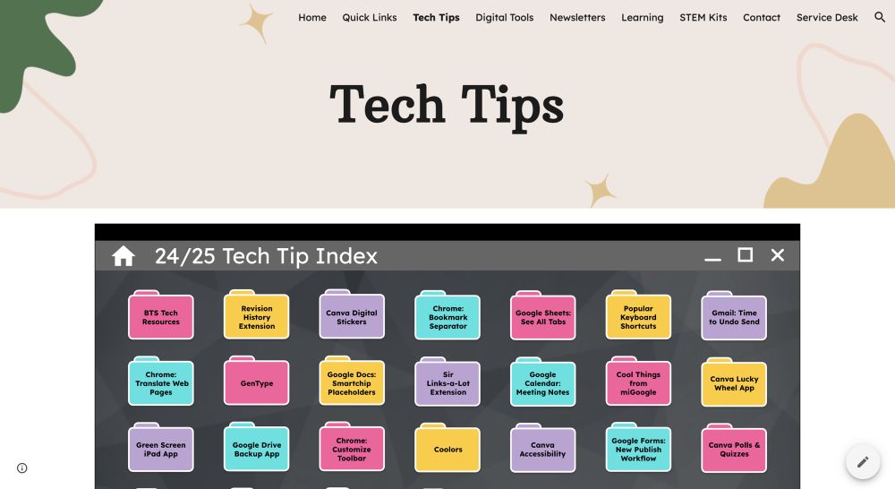 Tech Tidbits Hub tech tips page
