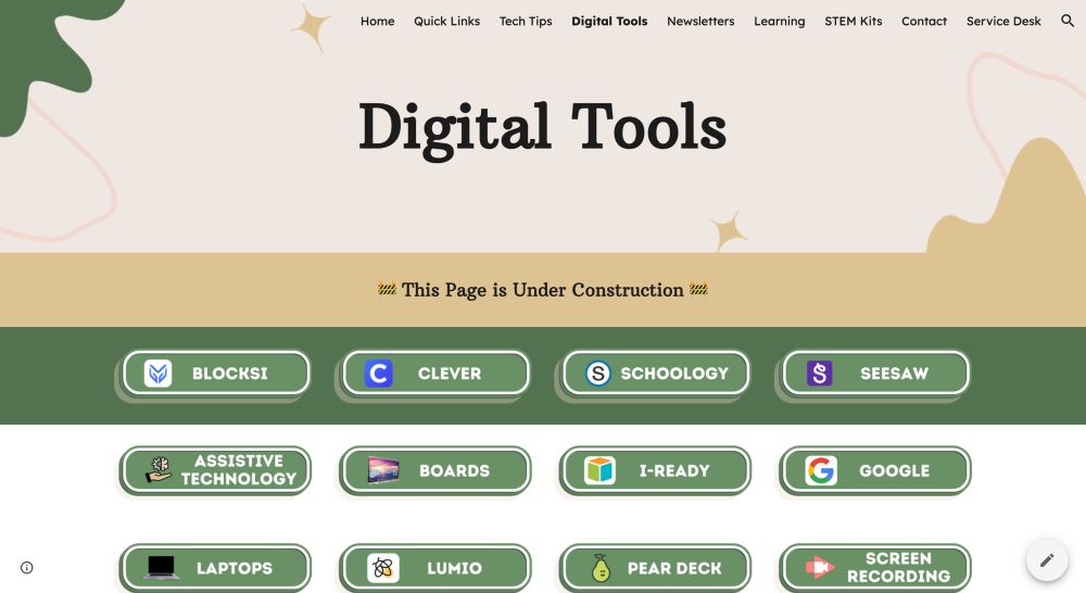 Tech Tidbits Hub digital tools page