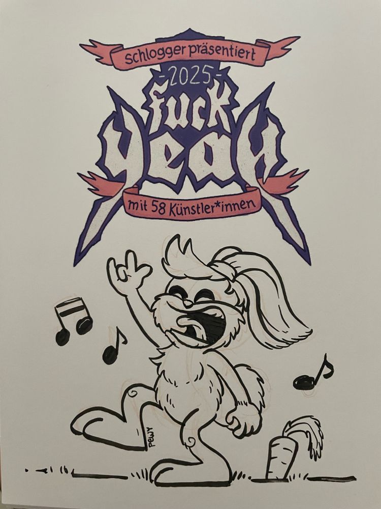 Metal Hase gezeichnet von Pewy