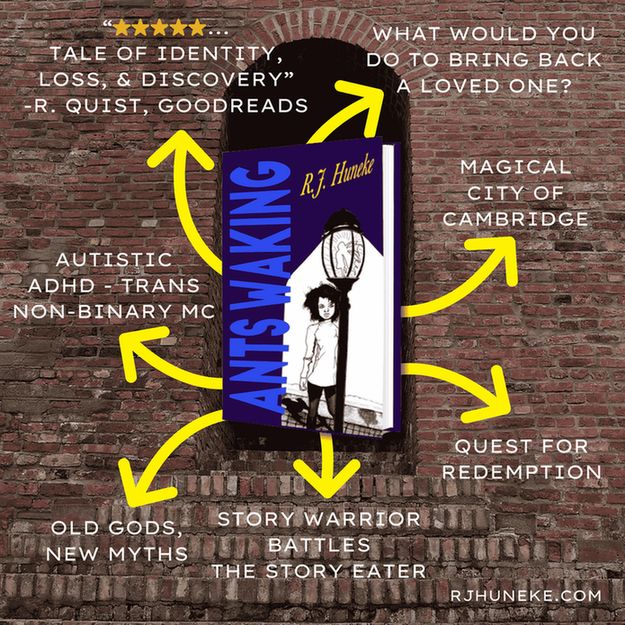 Ants Waking by R.J. Huneke is a thrilling, visceral magical realism tale about an autistic college freshman in the magical city of Cambridge https://rjhuneke.com/ #fantasyreads #fantasy #booksky