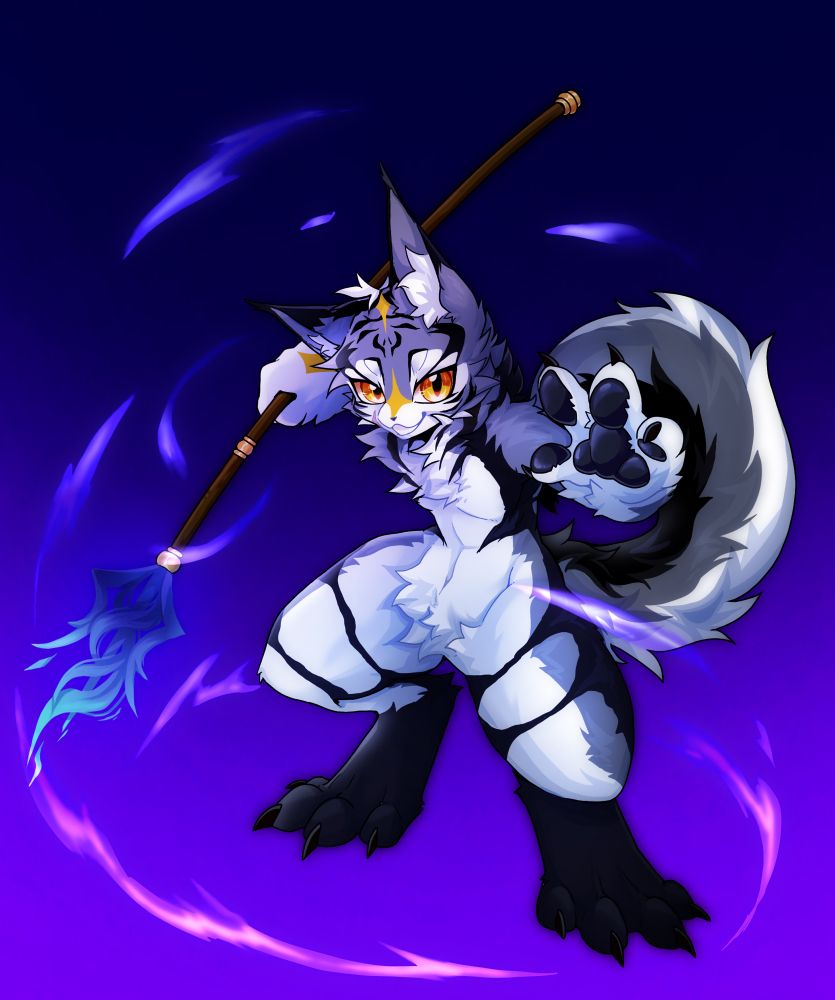 창을 든 늑대의 그림